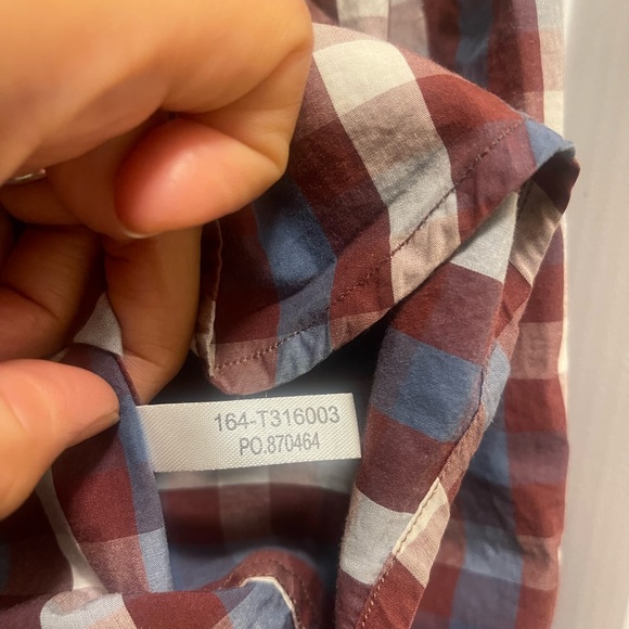Tommy Bahama Pima Cotton Plaid Check Button Down - Picture 2 of 3